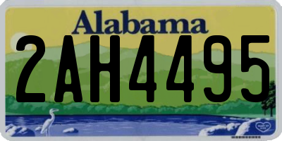 AL license plate 2AH4495
