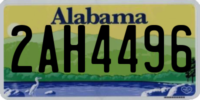 AL license plate 2AH4496