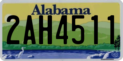 AL license plate 2AH4511