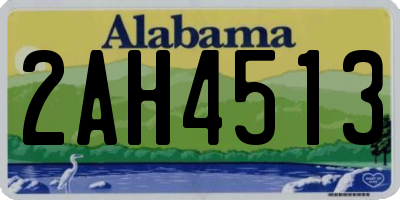 AL license plate 2AH4513