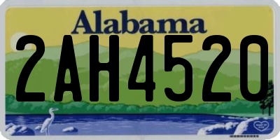 AL license plate 2AH4520