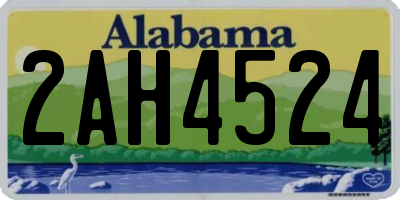 AL license plate 2AH4524