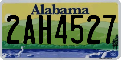 AL license plate 2AH4527