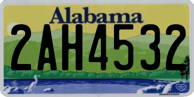 AL license plate 2AH4532