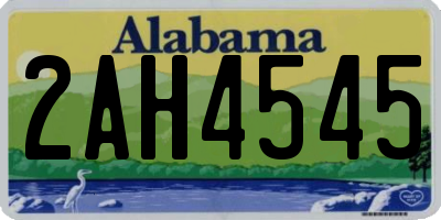 AL license plate 2AH4545