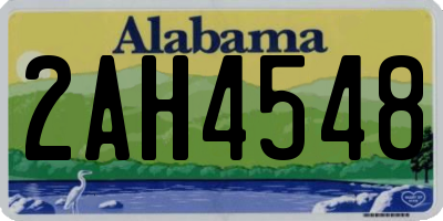 AL license plate 2AH4548