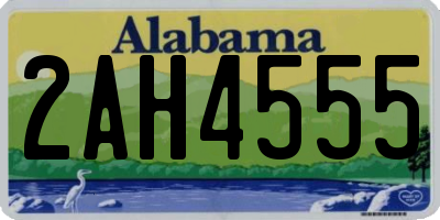 AL license plate 2AH4555