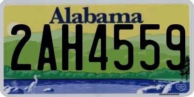 AL license plate 2AH4559
