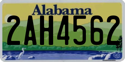AL license plate 2AH4562