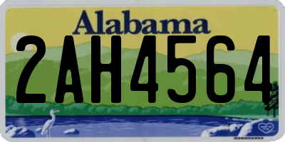AL license plate 2AH4564