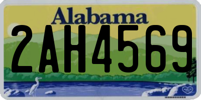 AL license plate 2AH4569