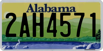 AL license plate 2AH4571