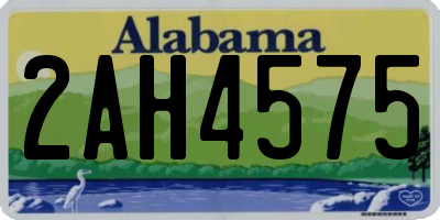 AL license plate 2AH4575