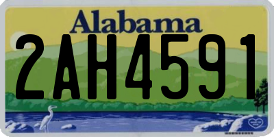 AL license plate 2AH4591