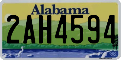AL license plate 2AH4594