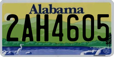 AL license plate 2AH4605