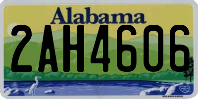 AL license plate 2AH4606