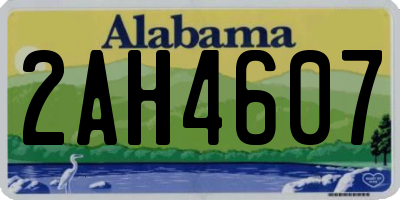 AL license plate 2AH4607