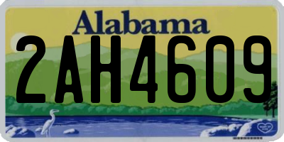 AL license plate 2AH4609