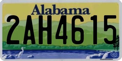 AL license plate 2AH4615