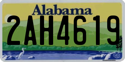 AL license plate 2AH4619