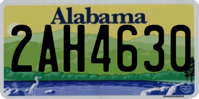 AL license plate 2AH4630