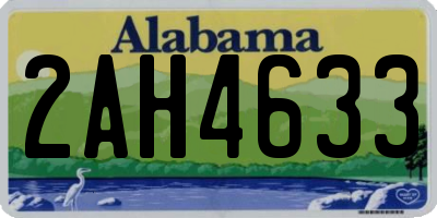 AL license plate 2AH4633