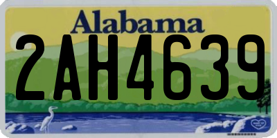 AL license plate 2AH4639