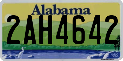AL license plate 2AH4642