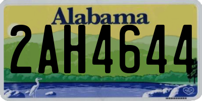 AL license plate 2AH4644