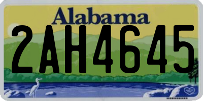 AL license plate 2AH4645