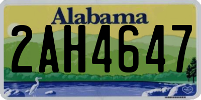 AL license plate 2AH4647