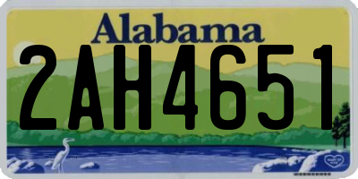 AL license plate 2AH4651