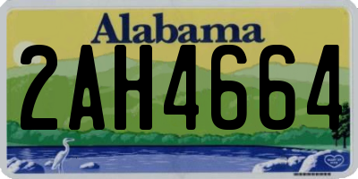 AL license plate 2AH4664