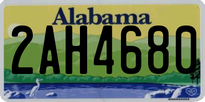 AL license plate 2AH4680