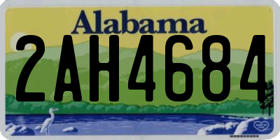 AL license plate 2AH4684