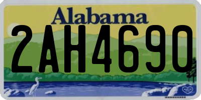 AL license plate 2AH4690