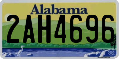 AL license plate 2AH4696