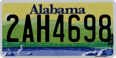 AL license plate 2AH4698
