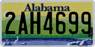 AL license plate 2AH4699