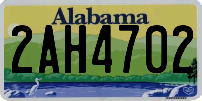 AL license plate 2AH4702