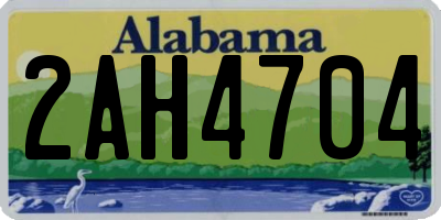 AL license plate 2AH4704
