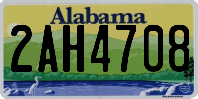 AL license plate 2AH4708