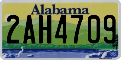 AL license plate 2AH4709