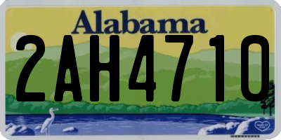 AL license plate 2AH4710