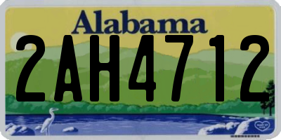 AL license plate 2AH4712