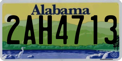 AL license plate 2AH4713