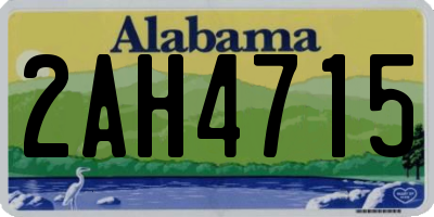AL license plate 2AH4715