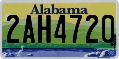 AL license plate 2AH4720