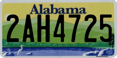AL license plate 2AH4725